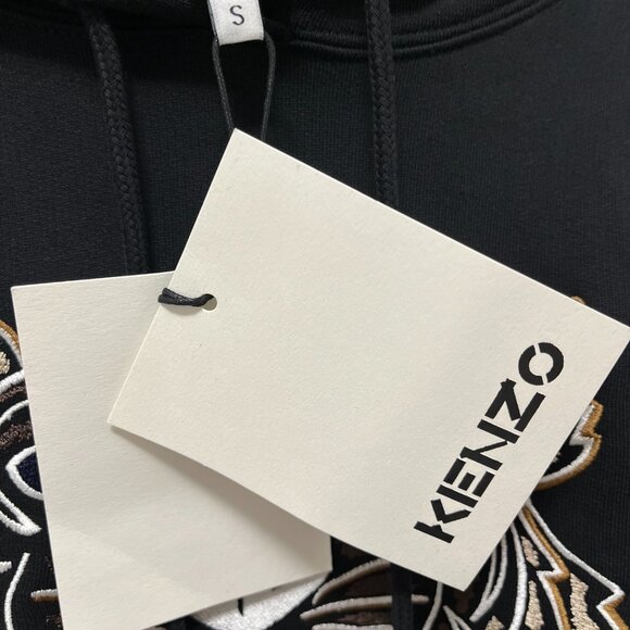 Kenzo Women's Tiger Logo Hoodie Sweatshirt size S NWT black/pink NWT Kenzo - Picture 8 of 8